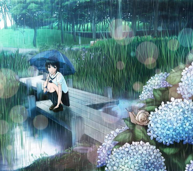 关于雨水的唯美句子